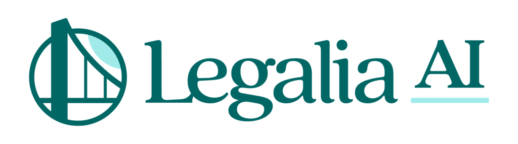Product identity — header, standing alone: Legalia AI Linked to the Legalia AI page: Legalia AI First use where the USL relationship isn't stated nearby: Legalia AI, the AI legal assistant from U.S. Legal Services Adjacent visible text already says "Legalia AI": alt=""